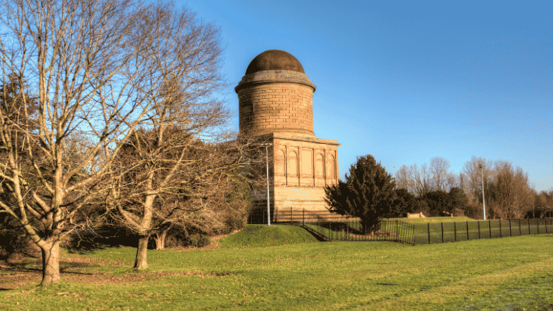 A picture of Hamilton mausoleum in South Lanarkshire, the 5th best property investment hostpot in 2026.